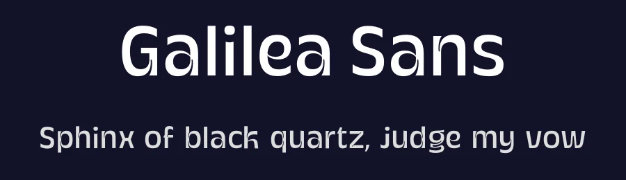 Galilea Sans by Måns Grebäck — Sans Serif Font — thumbnail 2