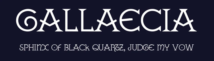 Gallaecia by Alberto Varela Ferreiro — Blackletter Font — thumbnail 2
