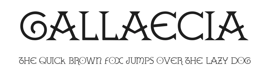 Gallaecia by Alberto Varela Ferreiro — Blackletter Font