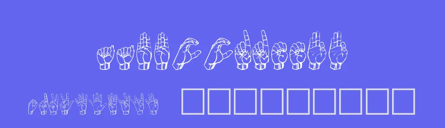 Gallaudet by David Rakowski — Dingbats Font — thumbnail 3
