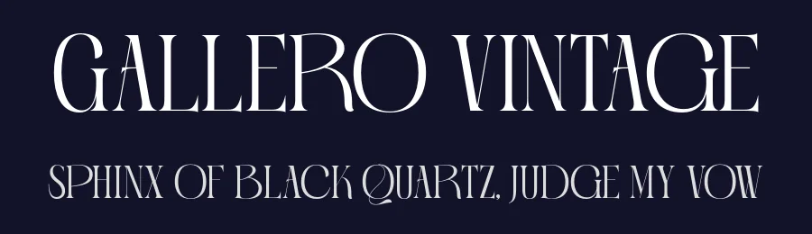 Gallero Vintage by Nirmana Visual — Decorative Font — thumbnail 2