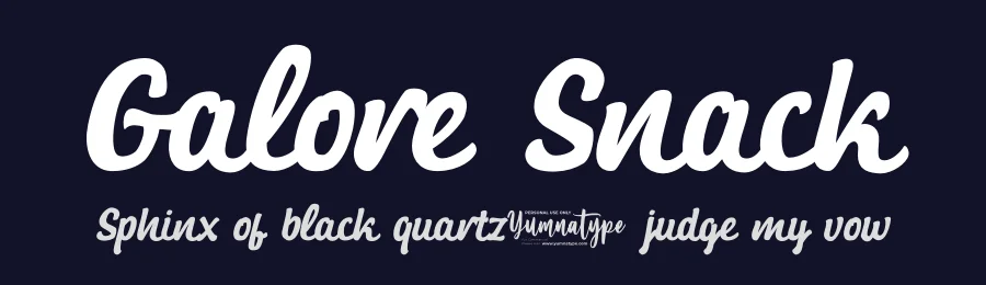 Galore Snack by Yumna Family — Script Handwritten Font — thumbnail 2