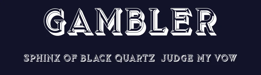 Gambler by Vladimir Nikolic — Decorative Font — thumbnail 2