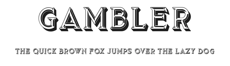 Gambler by Vladimir Nikolic — Decorative Font