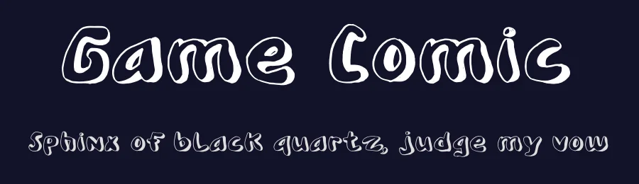 Game Comic by Reguler Studio — Decorative Font — thumbnail 2