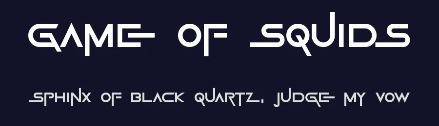 Game Of Squids by Hawtpixel — Display Font — thumbnail 2