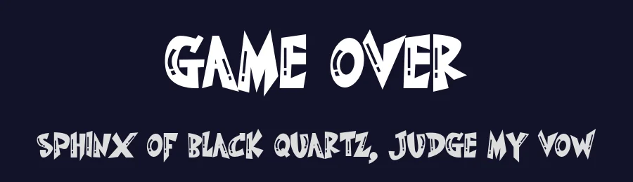 Game Over by Eddy Goodboy — Decorative Font — thumbnail 2