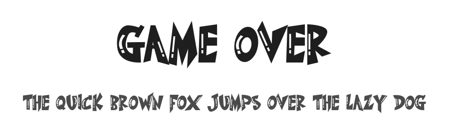 Game Over by Eddy Goodboy — Decorative Font