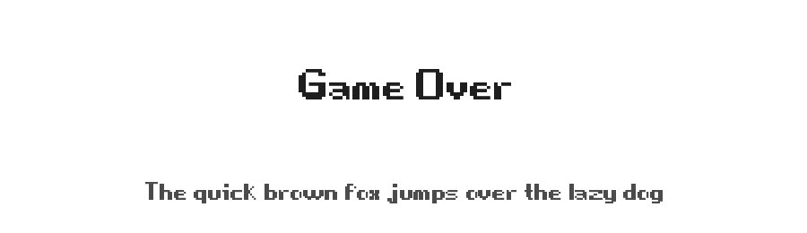 Game Over by Pedro M. Pastor β Display Font