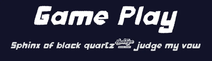 Game Play by Noah Type — Decorative Font — thumbnail 2