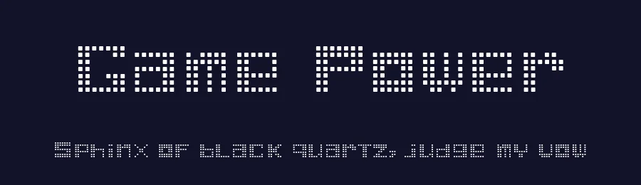 Game Power by Dinael URDANETA — Display Font — thumbnail 2