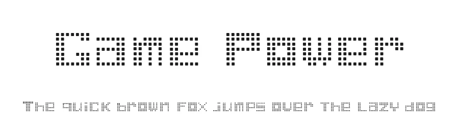 Game Power by Dinael URDANETA — Display Font