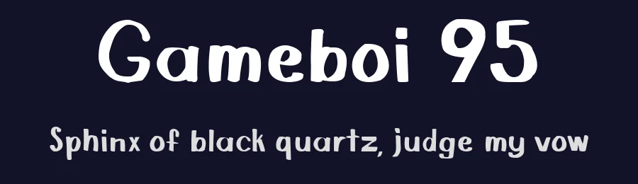 Gameboi 95 by İzzet Salcı — Script Handwritten Font — thumbnail 2
