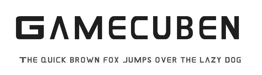 Gamecuben by Bleutuna — Display Font