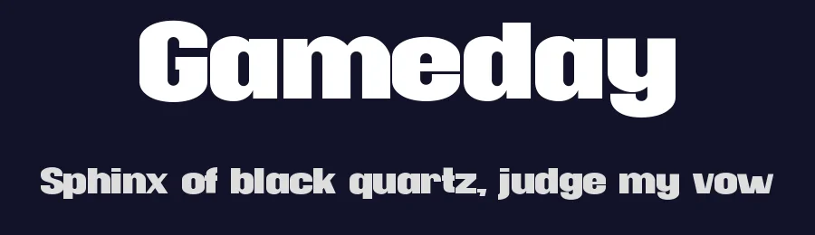 Gameday by Tokokoo Studio — Sans Serif Font — thumbnail 2