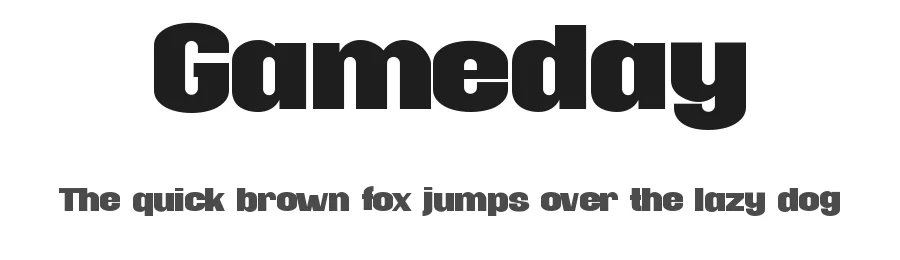 Gameday by Tokokoo Studio — Sans Serif Font