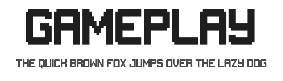 Gameplay by Geronimo Font Studios — Display Font