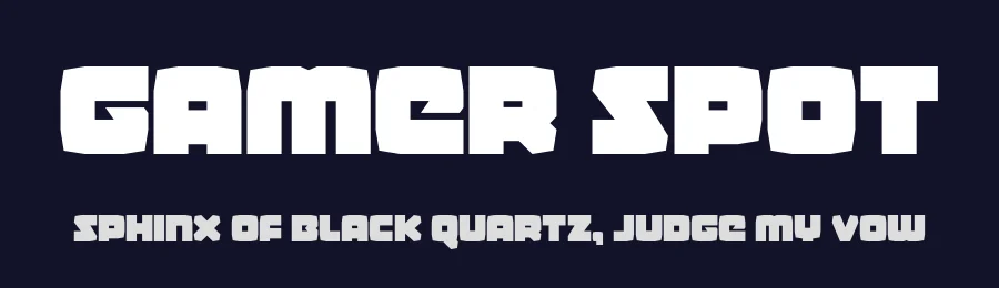 Gamer Spot by Iconian Fonts — Display Font — thumbnail 2