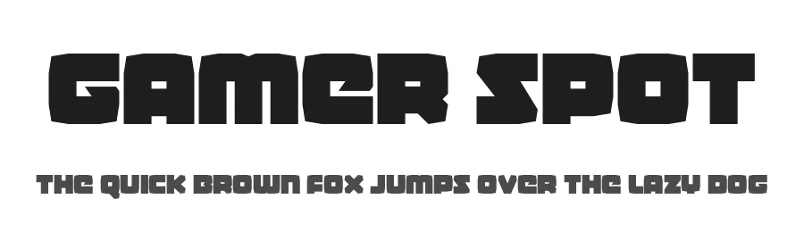 Gamer Spot by Iconian Fonts — Display Font
