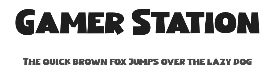 Gamer Station by Blankids — Decorative Font