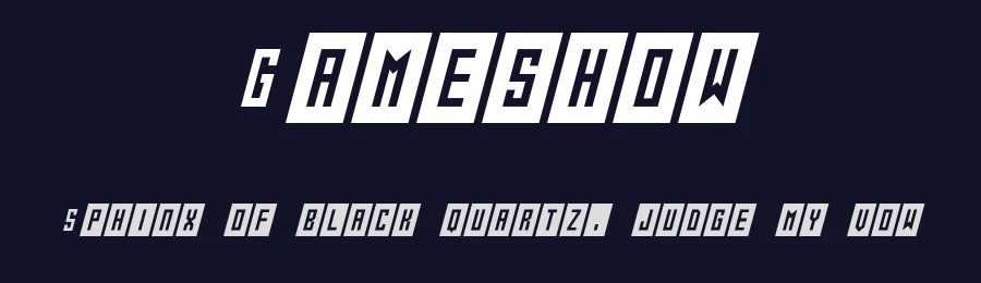Gameshow by Hawtpixel — Display Font — thumbnail 2