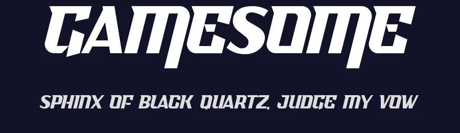 Gamesome by Mocha Frappuccino — Display Font — thumbnail 2