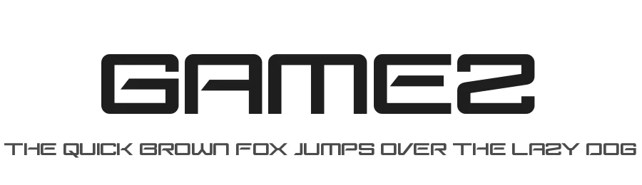 Gamez by Kong Font — Display Font
