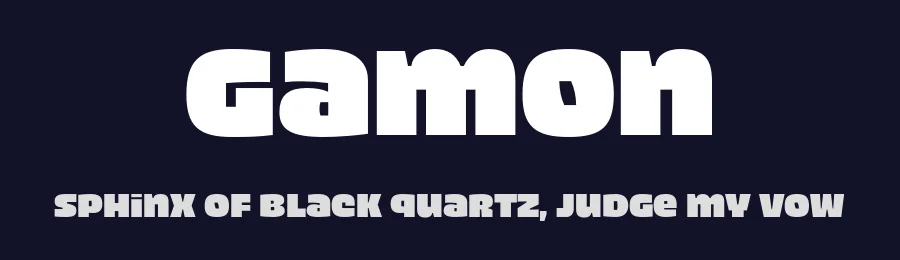 Gamon by Eko Bimantara — Sans Serif Font — thumbnail 2