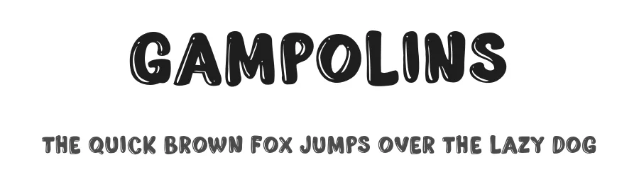 Gampolins by Patria Ari Typestudio — Decorative Font