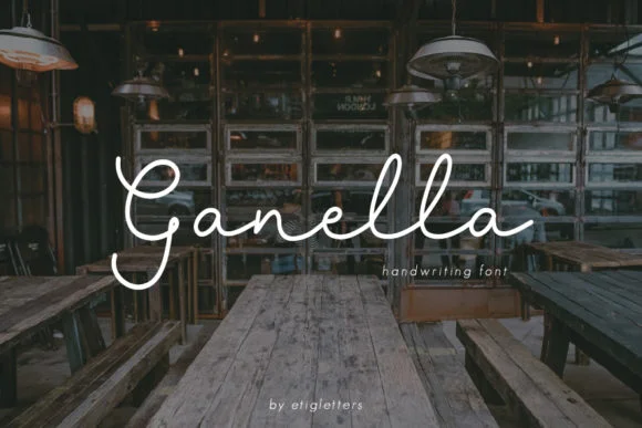 Ganella Font by etigletters — Script Handwritten Font