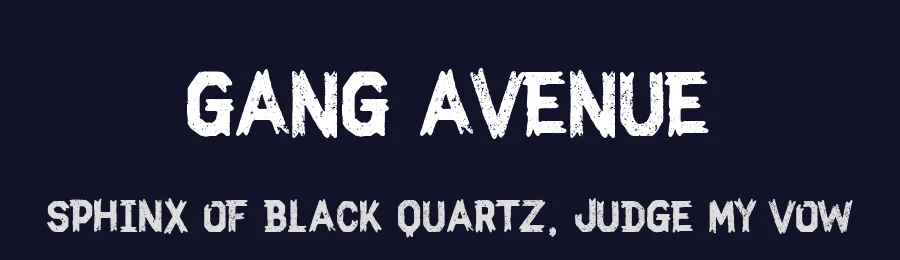 Gang Avenue by Woodcutter — Decorative Font — thumbnail 2
