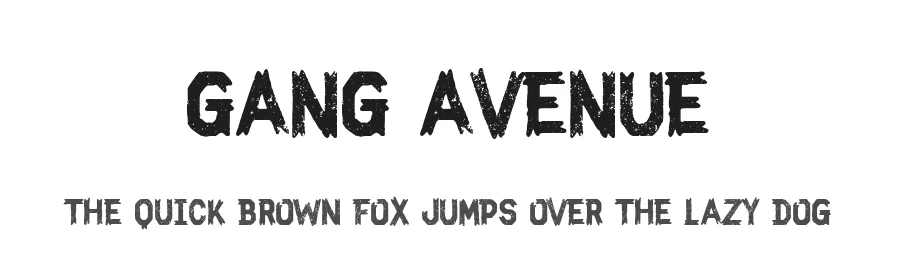 Gang Avenue by Woodcutter — Decorative Font