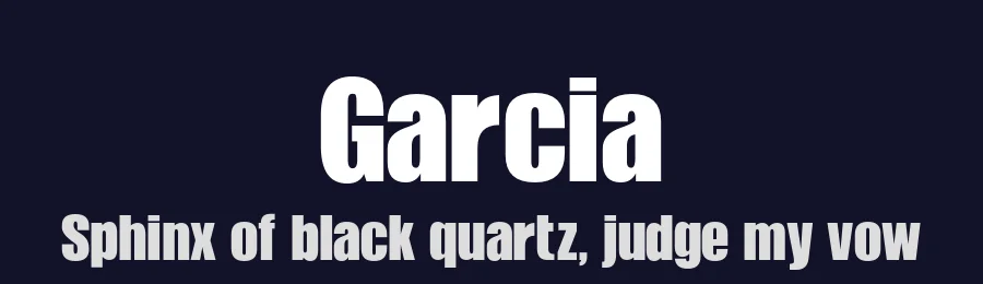 Garcia by Almaz Studio — Sans Serif Font — thumbnail 2