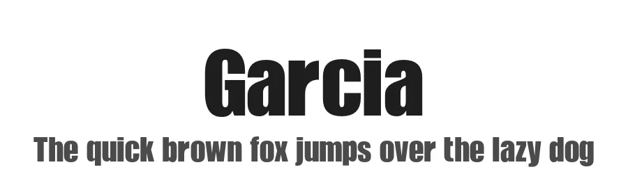 Garcia by Almaz Studio — Sans Serif Font
