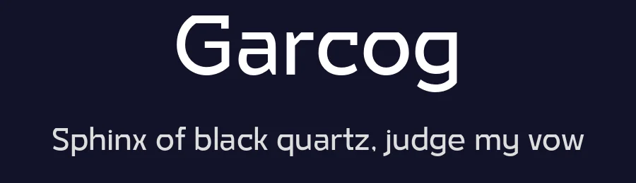 Garcog by Patria Ari Typestudio — Sans Serif Font — thumbnail 2