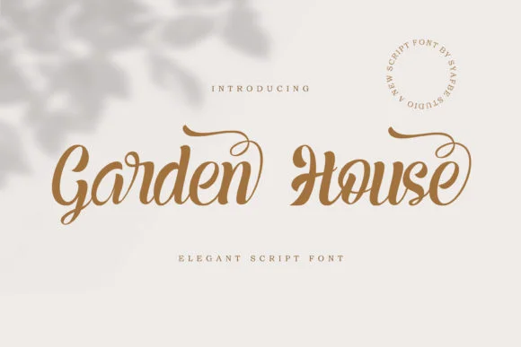 Garden House Font by syafbe by syafbe — Script Handwritten Font