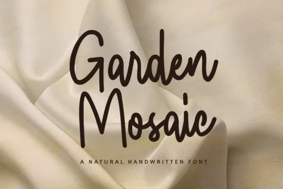 Garden Mosaic Font by Typia Nesia — Script Handwritten Font