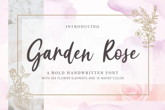 Garden Rose Font by Graphix Line Studio — Script Handwritten Font