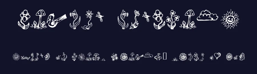 Garden Dingbats by Omega Font Labs — Dingbats Font — thumbnail 2