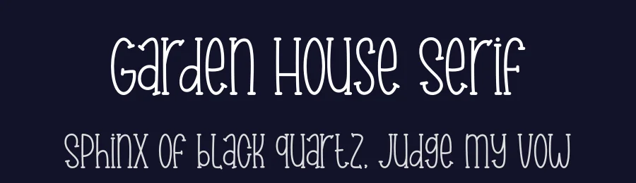 Garden House Serif by The Typerex — Decorative Font — thumbnail 2