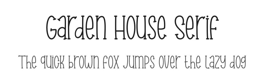 Garden House Serif by The Typerex — Decorative Font