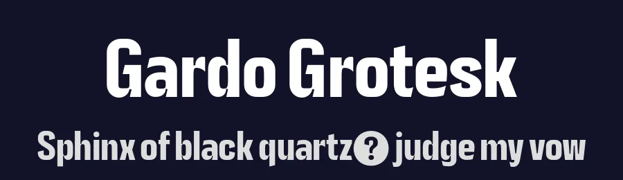 Gardo Grotesk by Ayca Atalay — Sans Serif Font — thumbnail 2