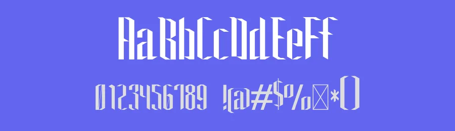 Gargouille by Rodrigo Vargas — Blackletter Font — thumbnail 3