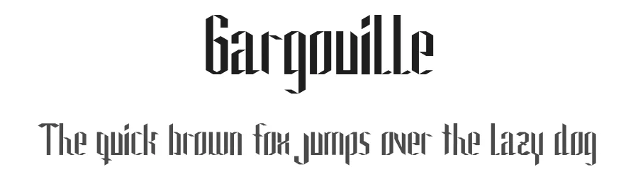 Gargouille by Rodrigo Vargas — Blackletter Font