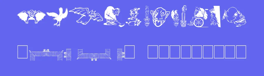 Gargoyles de France — Dingbats Font — thumbnail 3