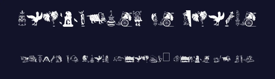 Gargoyles de France — Dingbats Font — thumbnail 2