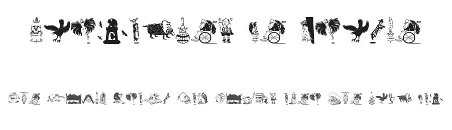 Gargoyles de France — Dingbats Font