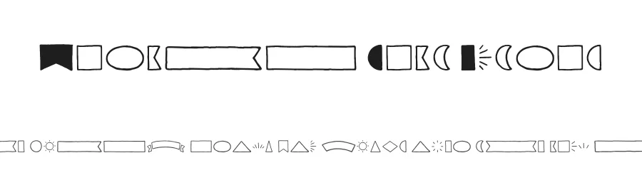 Garlic Salt Extras by Adam Ladd — Dingbats Font