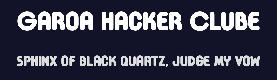 Garoa Hacker Clube by Just in Type — Decorative Font — thumbnail 2