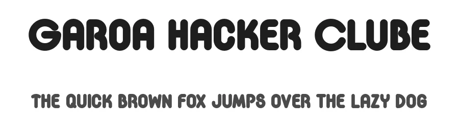 Garoa Hacker Clube by Just in Type β Decorative Font